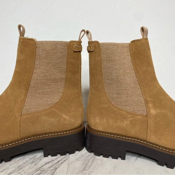Sam Edelman Laguna Light Brown Suede Lug Sole Chelsea Boot 9 1/2 M - Picture 8 of 14